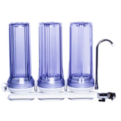 Triple countertop filter