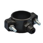 Domestic drain saddle valve