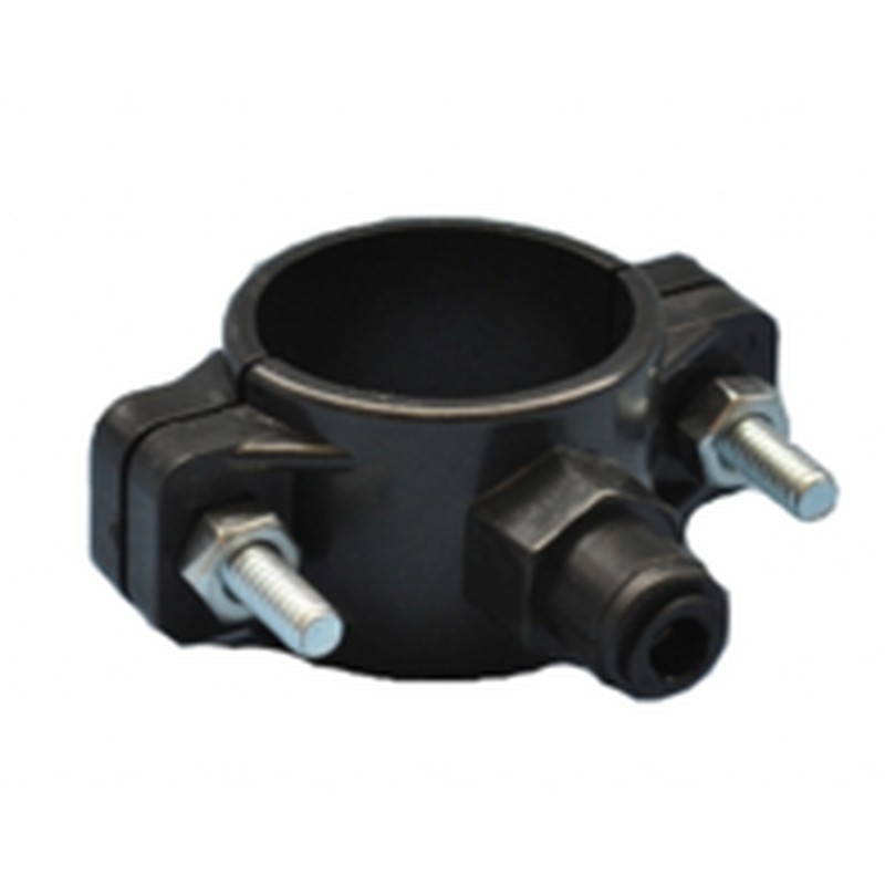 Domestic drain saddle valve